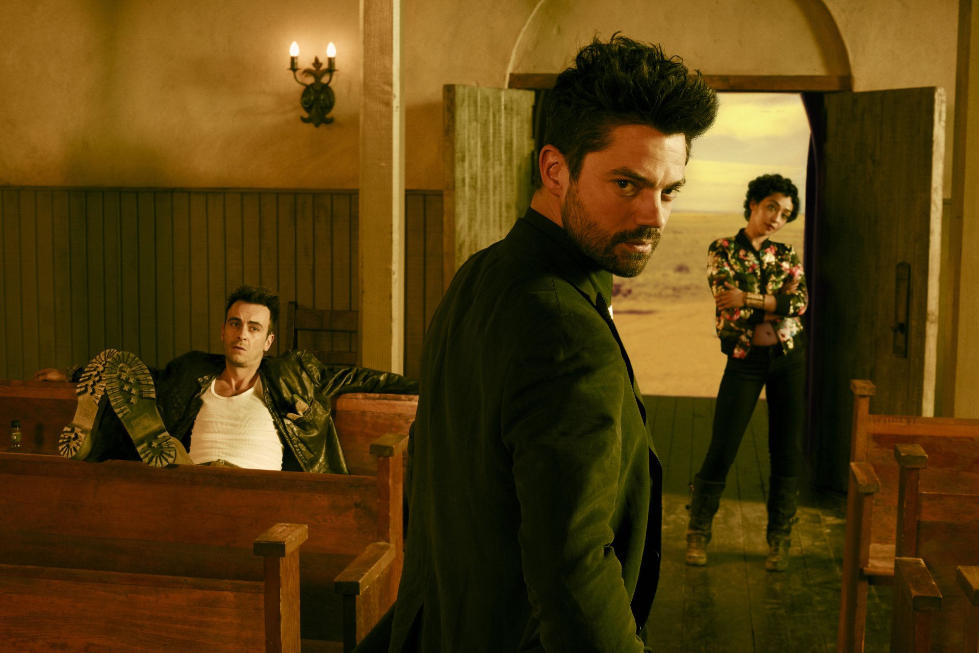 Download Tulip O'Hare Ruth Negga Dominic Cooper Jesse Custer Preacher (TV Show) TV Show Preacher 4k Ultra HD Wallpaper