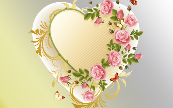 Artistic Heart Flower HD Wallpaper | Background Image