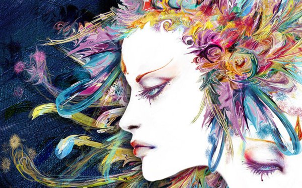Fantasy Women Colors Colorful HD Wallpaper | Background Image