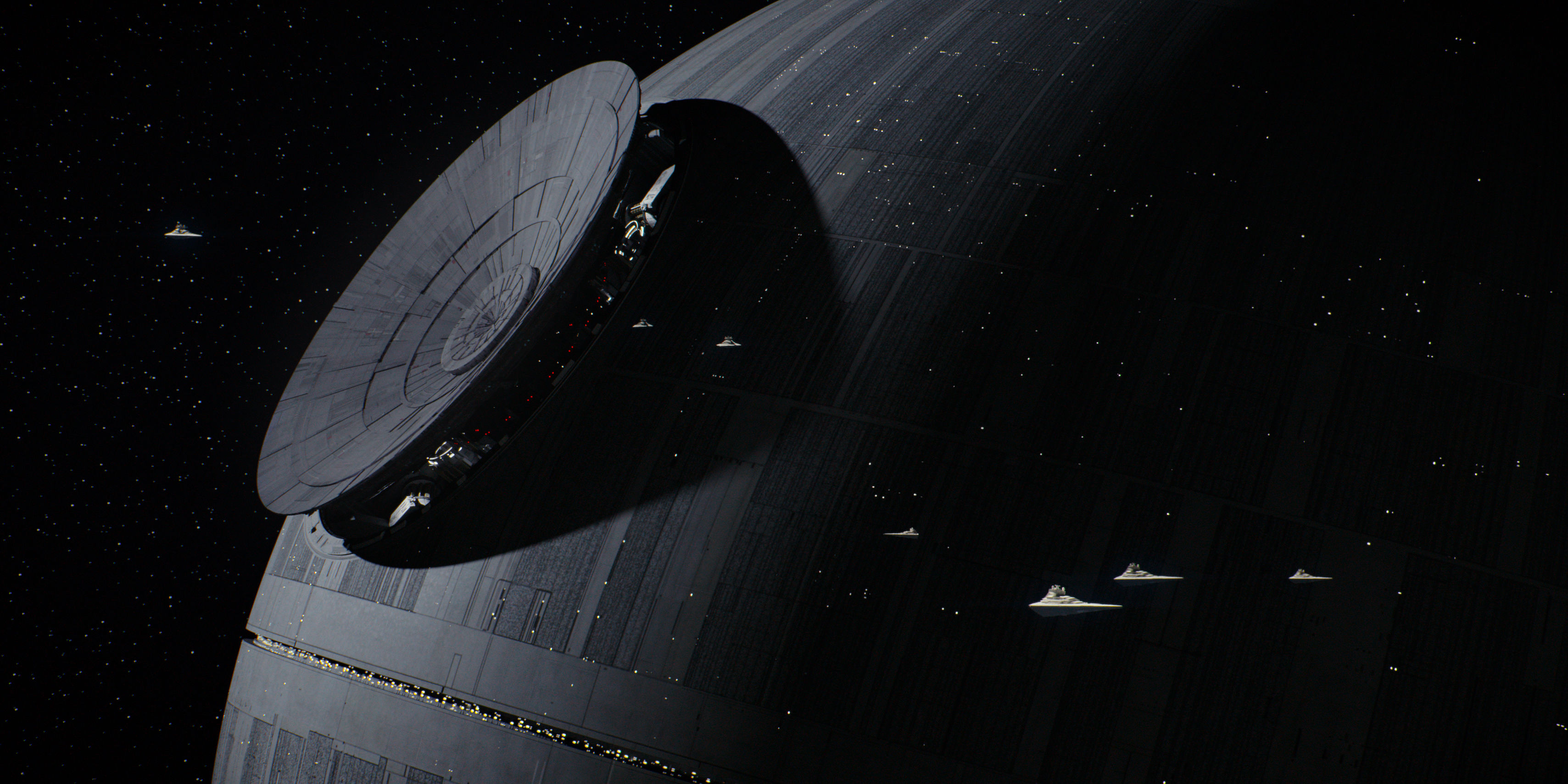 Star Wars Death Star Hd Wallpaper Background Image 3417x1709