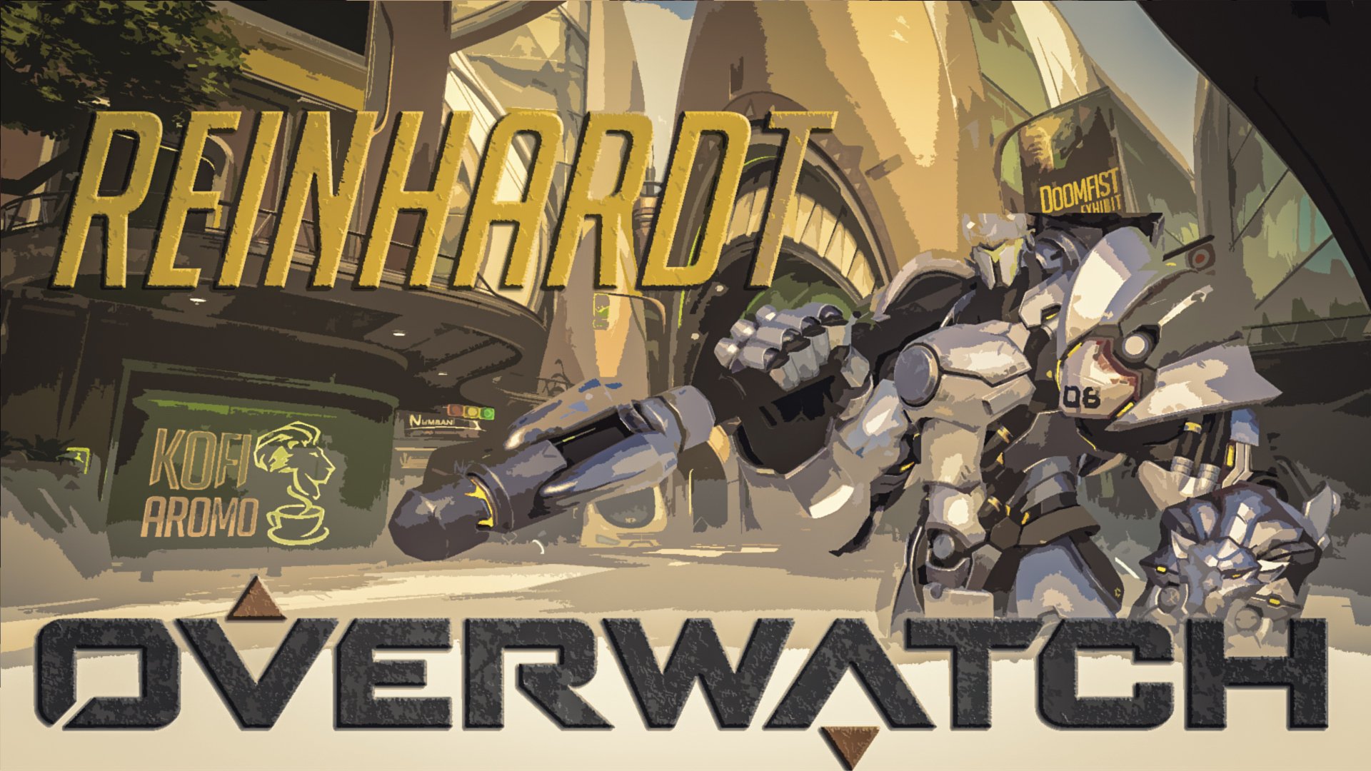 Download Reinhardt (Overwatch) Video Game Overwatch HD Wallpaper by PandoraWill