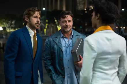 Russell Crowe Ryan Gosling movie The Nice Guys HD Desktop Wallpaper | Background Image