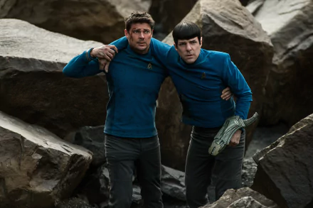 Bones (Star Trek) Spock Leonard McCoy Star Trek Zachary Quinto Karl Urban movie Star Trek Beyond HD Desktop Wallpaper | Background Image