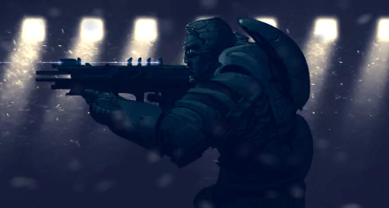 weapon soldier Sci Fi warrior HD Desktop Wallpaper | Background Image