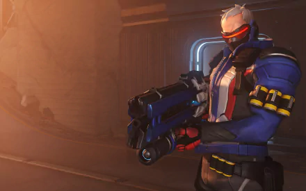 Soldier: 76 (Overwatch) video game Overwatch HD Desktop Wallpaper | Background Image