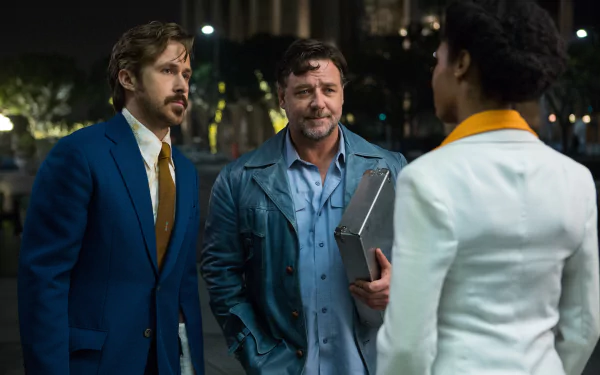 Russell Crowe Ryan Gosling movie The Nice Guys HD Desktop Wallpaper | Background Image