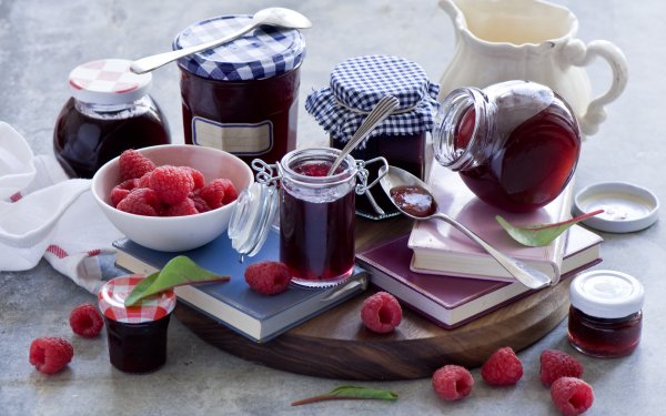 Food Jam Still Life Raspberry Jar HD Wallpaper | Background Image