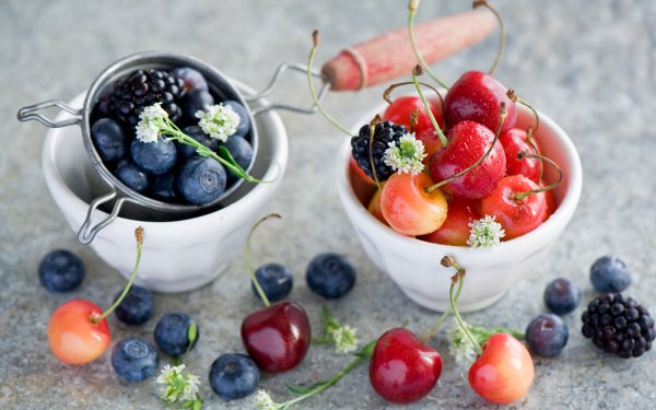 Food Berry Fruit Still Life Blueberry Blackberry HD Wallpaper | Background Image