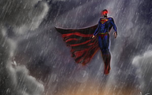 Comics Superman Rain Superhero Superman Logo DC Comics HD Wallpaper | Background Image
