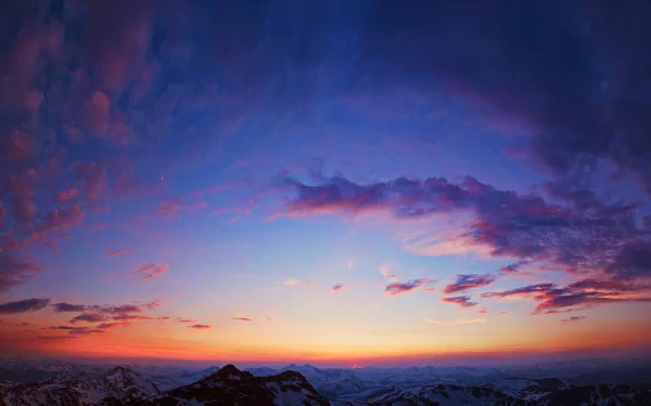  Sunset over Mount Evans, Clear Creek County, Colorado