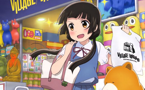 Anime Kuma Miko: Girl Meets Bear Machi Amayadori Natsu Kumai HD Wallpaper | Background Image