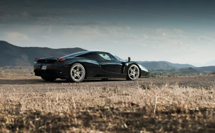 car supercar black car Ferrari vehicle Ferrari Enzo HD Desktop Wallpaper | Background Image