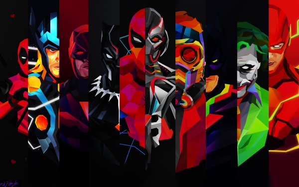 Comics Superhero Flash Guasón Batman Spider-Man Thor Star Lord Black Panther Deadpool Daredevil Ultron Fondo de pantalla HD | Fondo de Escritorio