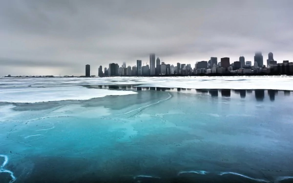 Illinois Michigan lake man made Chicago HD Desktop Wallpaper | Background Image