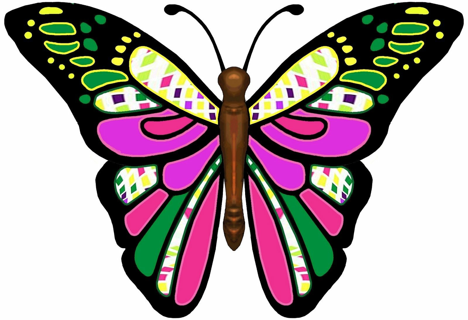 Download Colorful Colors Artistic Butterfly Wallpaper