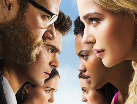 Chloë Grace Moretz Zac Efron Rose Byrne Seth Rogen movie Neighbors 2: Sorority Rising HD Desktop Wallpaper | Background Image
