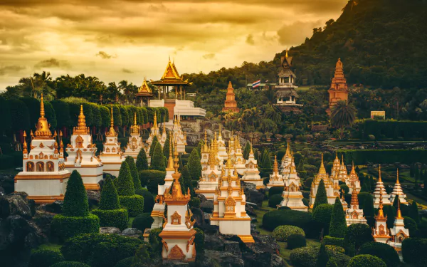 Thailand man made pavilion HD Desktop Wallpaper | Background Image