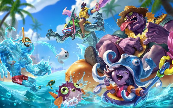 Video Game League Of Legends Lulu Zac Draven Dr. Mundo HD Wallpaper | Background Image
