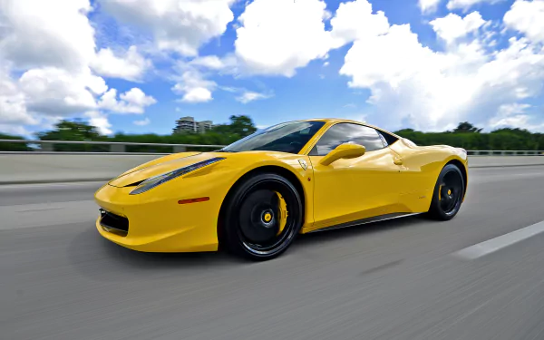 car supercar yellow car Ferrari Ferrari 458 vehicle Ferrari 458 Italia HD Desktop Wallpaper | Background Image