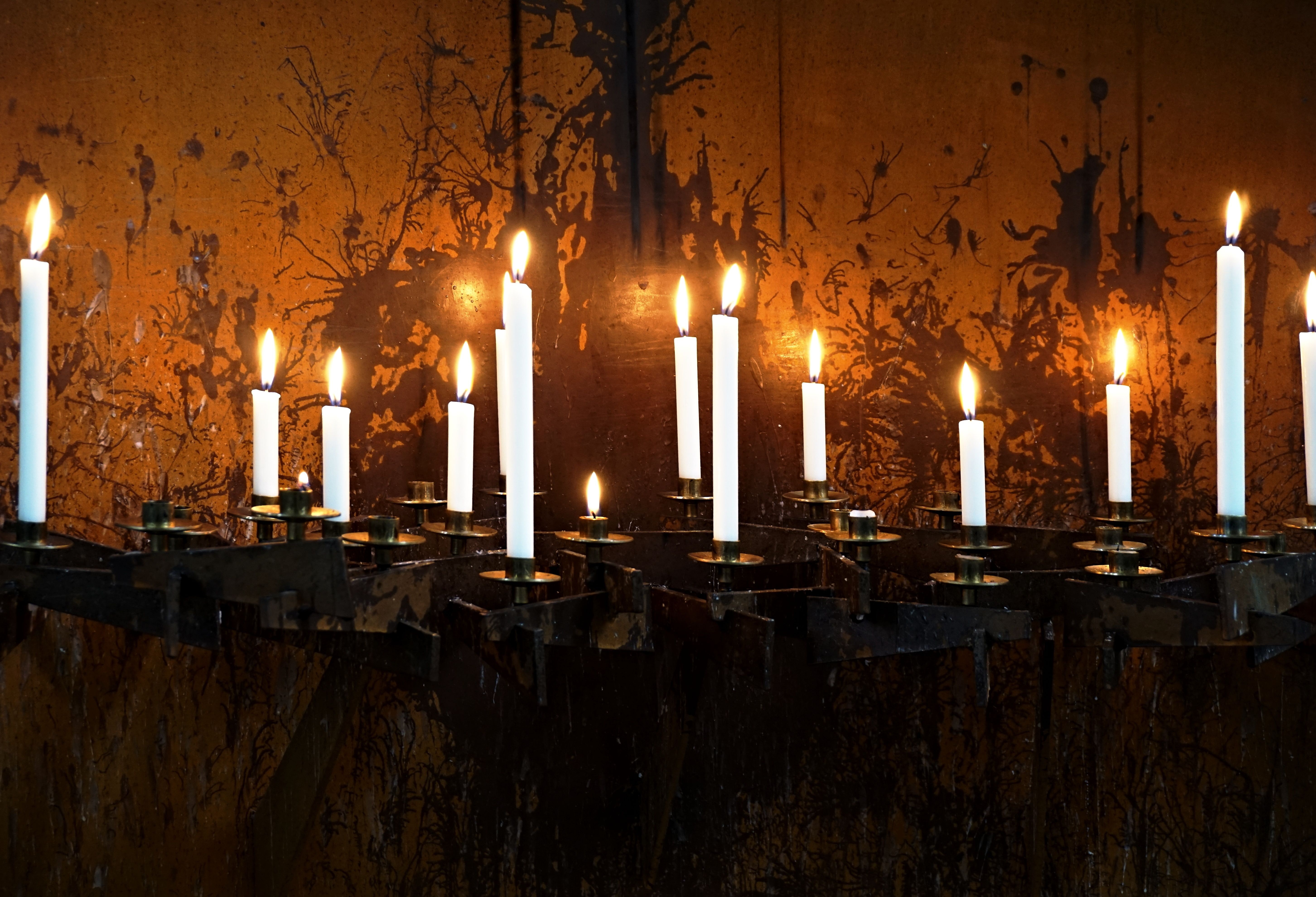 candles in a dark and creepy room by blitzmaerker