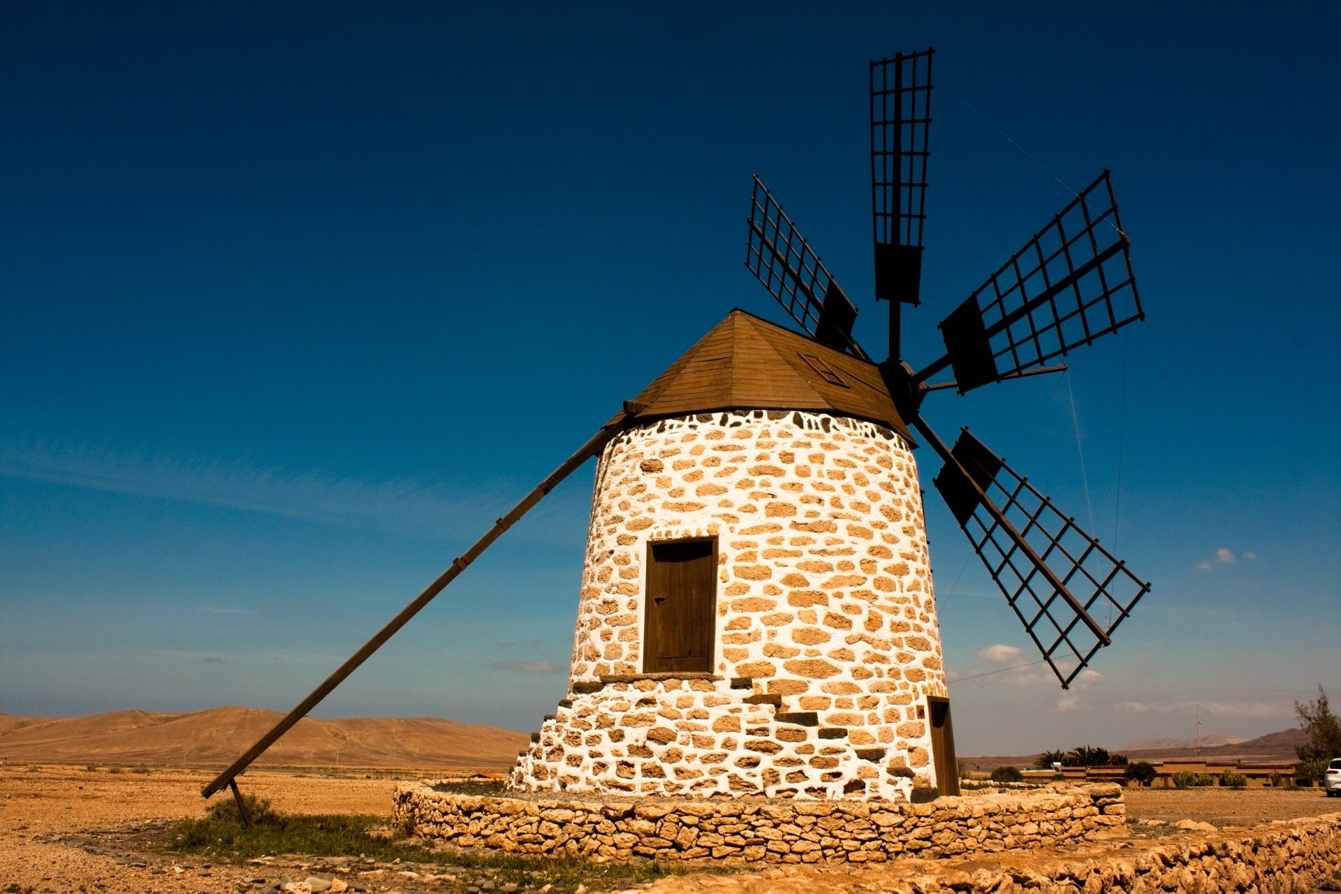 Download Man Made Windmill HD Wallpaper by marcovannozzi