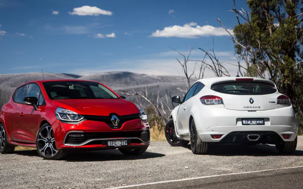 car white car compact car Renault vehicle Renault Clio HD Desktop Wallpaper | Background Image