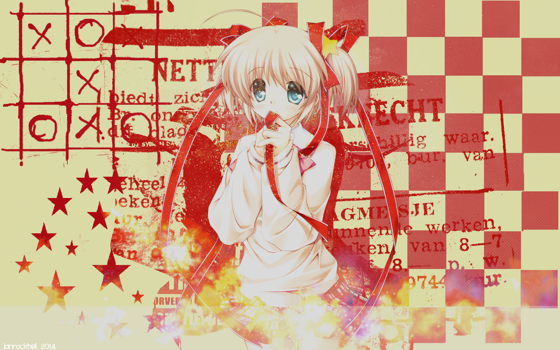 Komari Kamikita HD Wallpaper – Little Busters! Anime Charm in Stunning Detail by Janrockhell