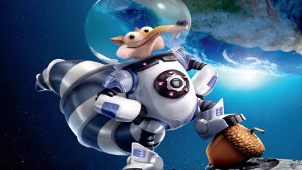 Scrat (Ice Age) movie Ice Age: Collision Course HD Desktop Wallpaper | Background Image
