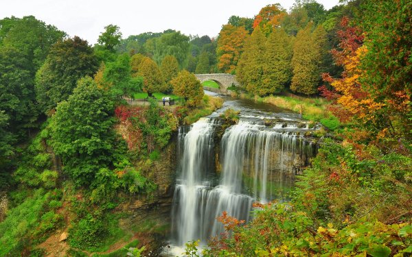 Nature Waterfall Waterfalls Fall HD Wallpaper | Background Image