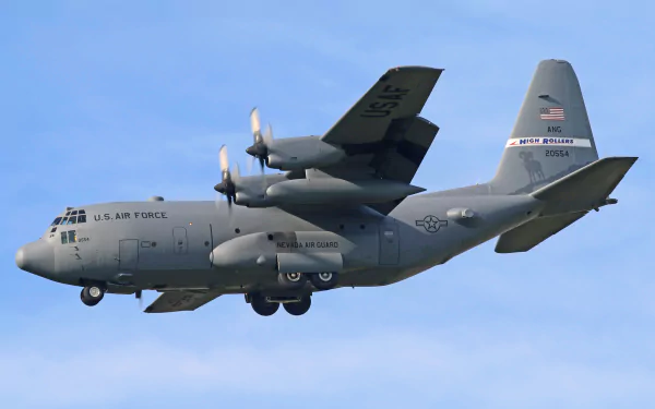air force cargo aircraft warplane aircraft military Lockheed C-130 Hercules HD Desktop Wallpaper | Background Image