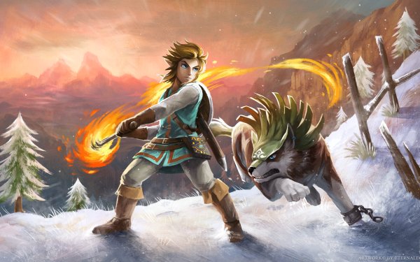 Video Game The Legend of Zelda: Breath of the Wild Zelda Link Wolf Link The Legend of Zelda HD Wallpaper | Background Image