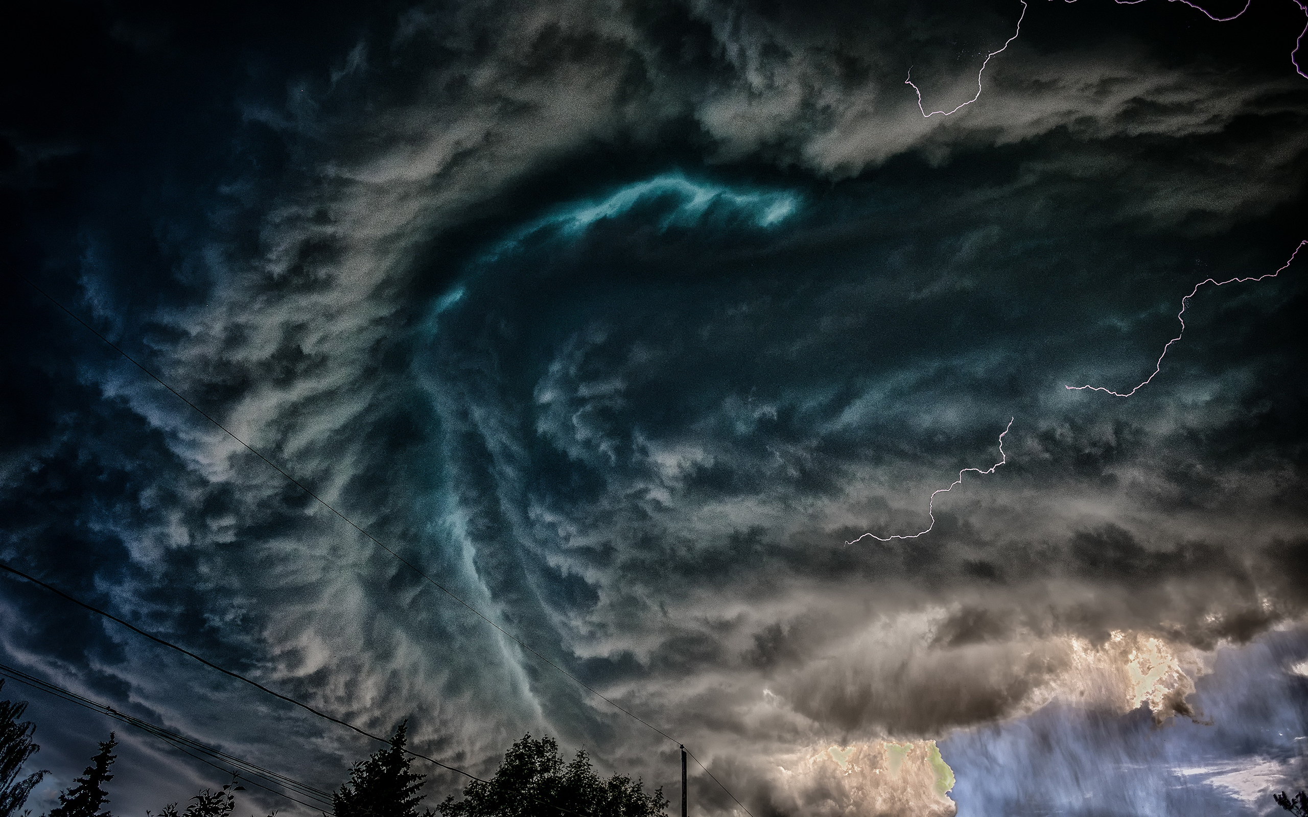 Dark Clouds And Lightning Hd Wallpaper Background Image 2560x1600 Id Wallpaper Abyss