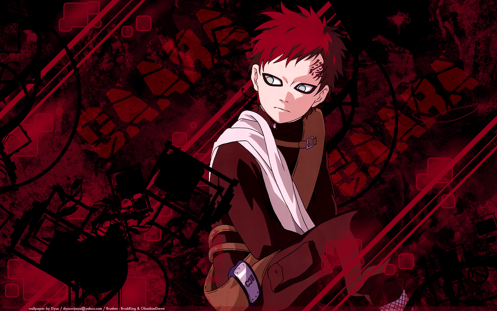 Download Gaara, a loyal character in the beloved anime series, Naruto.  Wallpaper