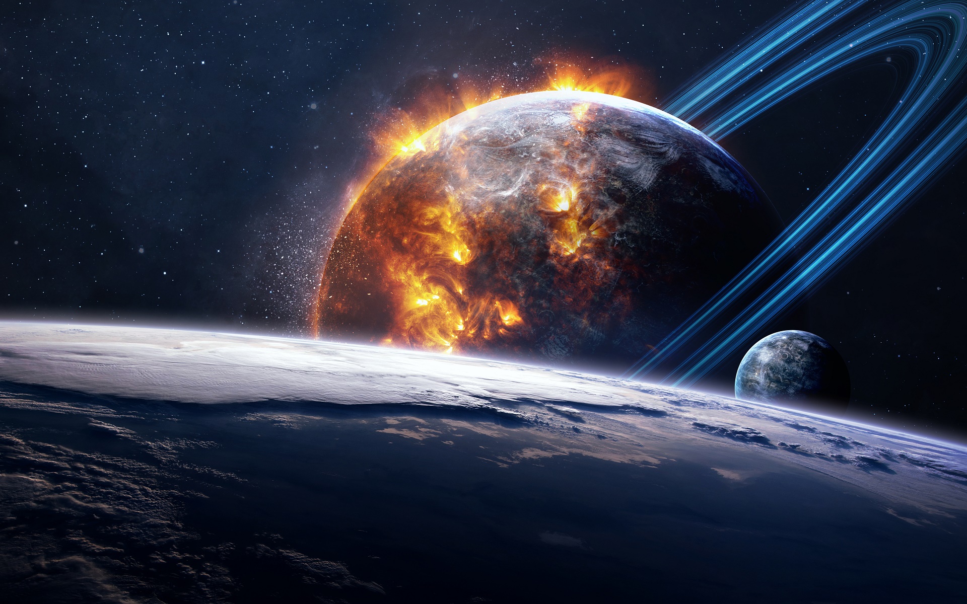 Science Fiction Anneau planétaire Fond d'écran HD | Image