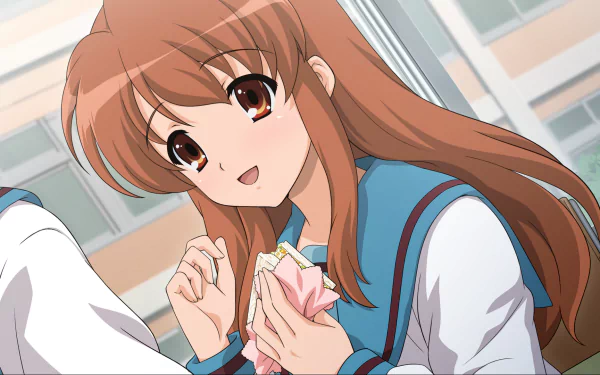 Suzumiya Haruhi no Yuuutsu Mikuru Asahina Anime The Melancholy of Haruhi Suzumiya HD Desktop Wallpaper | Background Image