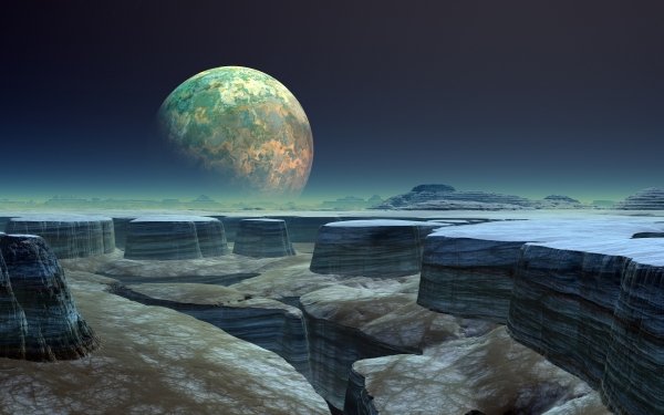 Artistic Landscape Planet 3D CGI HD Wallpaper | Background Image