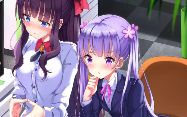 Hifumi Takimoto Aoba Suzukaze Anime New Game! HD Desktop Wallpaper | Background Image