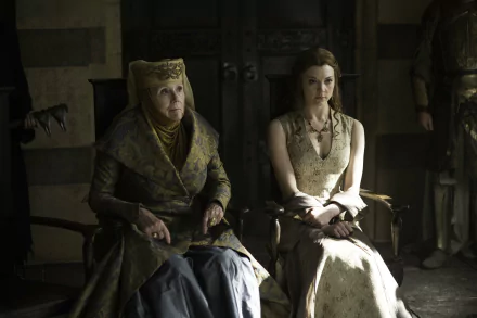Margaery Tyrell and a companion from Game of Thrones, portrayed by Natalie Dormer, featured in a 4K Ultra HD TV show wallpaper scene.