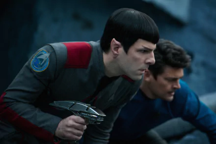 Bones (Star Trek) Leonard McCoy Karl Urban Zachary Quinto Spock movie Star Trek Beyond HD Desktop Wallpaper | Background Image