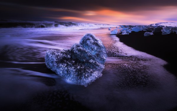 Earth Ice Nature Beach Horizon Ocean Wave HD Wallpaper | Background Image