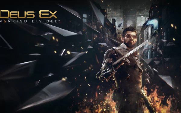 Adam Jensen video game Deus Ex: Mankind Divided HD Desktop Wallpaper | Background Image