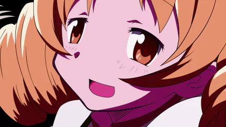 Close-up of Mami Tomoe from Puella Magi Madoka Magica in vibrant anime style, rendered in 4K Ultra HD for a vivid PC desktop background.