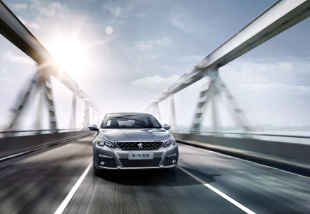 Peugeot car silver car vehicle Peugeot 308 HD Desktop Wallpaper | Background Image
