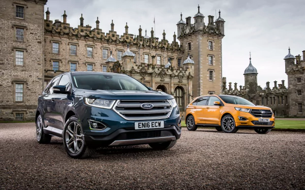 orange car car SUV Ford vehicle Ford Edge HD Desktop Wallpaper | Background Image