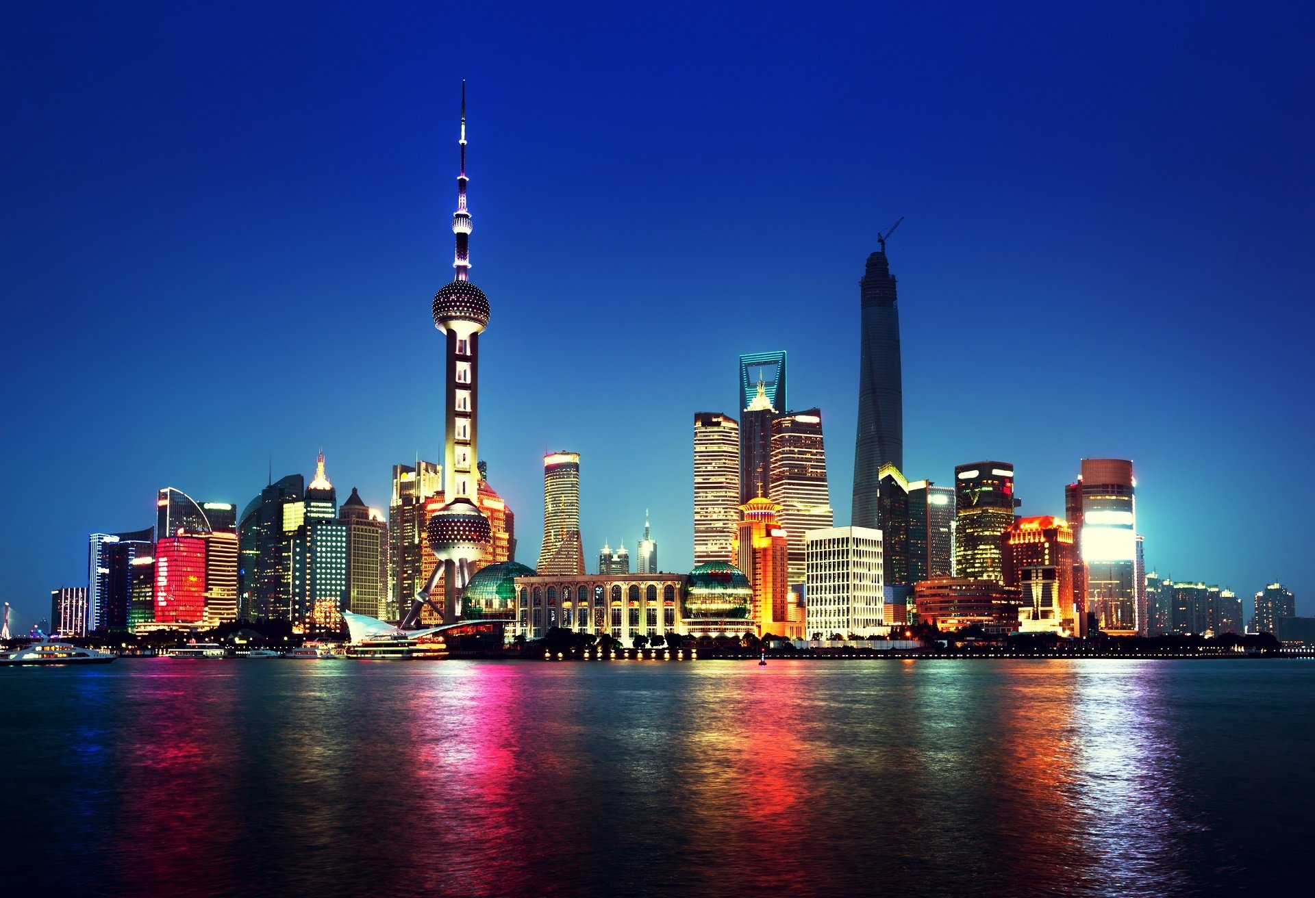 Download Oriental Pearl Tower Man Made Shanghai HD Wallpaper
