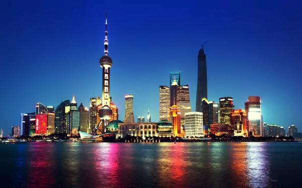 Oriental Pearl Tower man made Shanghai HD Desktop Wallpaper | Background Image