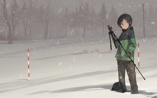 Anime Yama no Susume Snow Honoka Kurosaki HD Wallpaper | Background Image