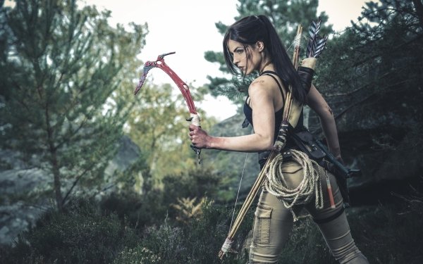 Women Cosplay Rise of the Tomb Raider Tomb Raider Lara Croft HD Wallpaper | Background Image