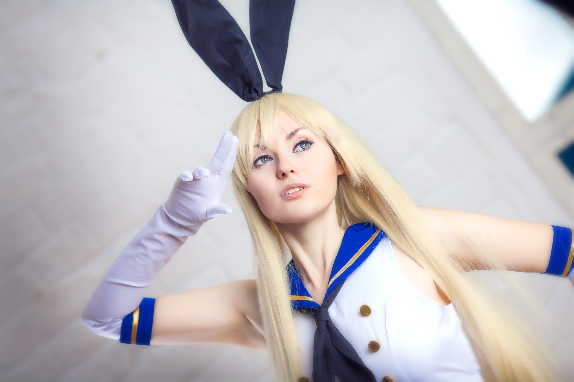 Download Blonde Kantai Collection Shimakaze (Kancolle) Woman Cosplay 4k