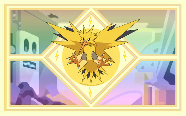 Zapdos (Pokémon) Anime Pokemon HD Desktop Wallpaper | Background Image